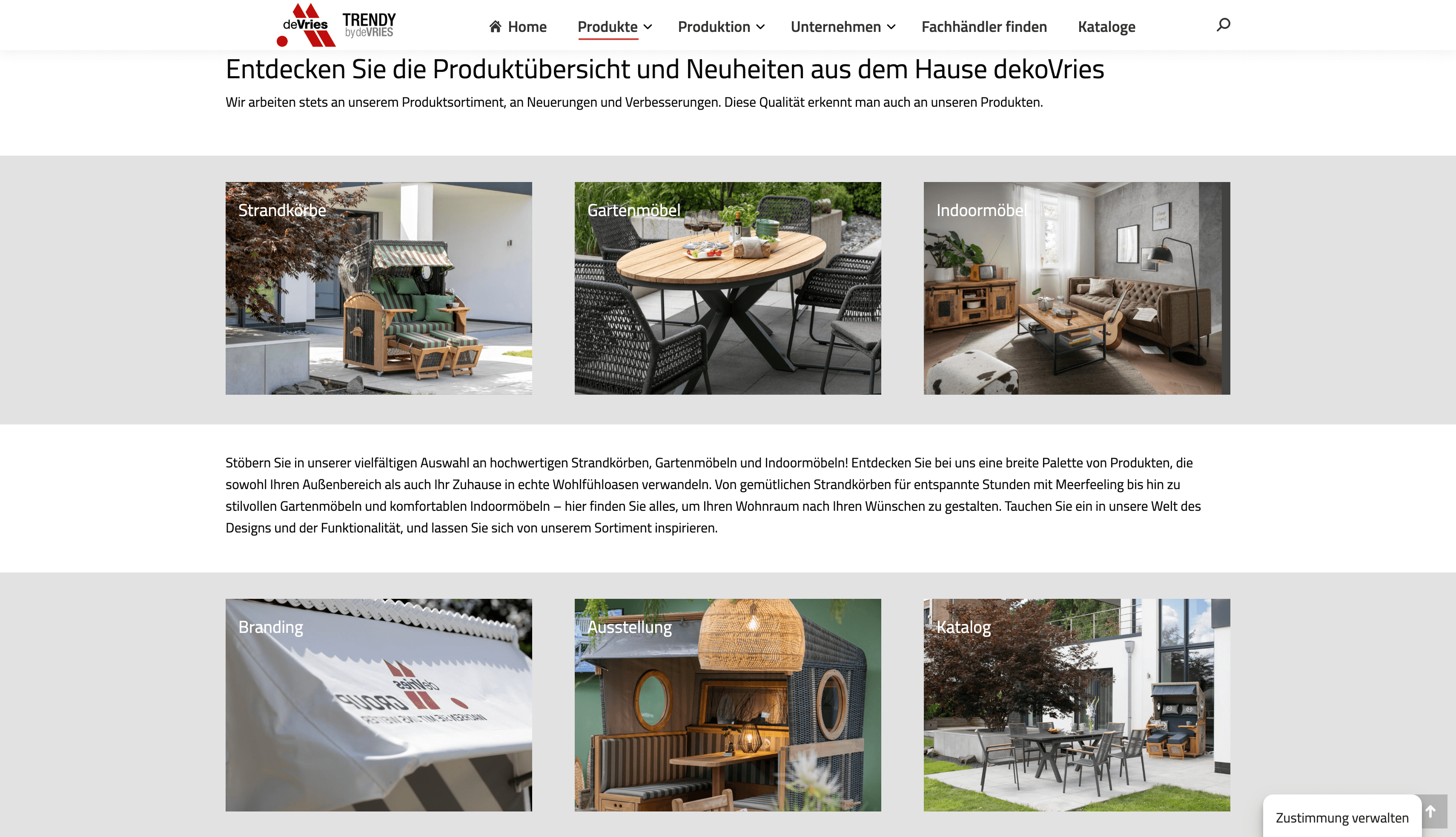 Die gewachsene Stärke der deVries Group digital bündeln und über alle Kontaktpunkte klarer führen.